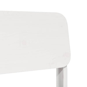 Sedia da Giardino Bianca 60x52,5x72cm in Legno Massello di Pino 859318