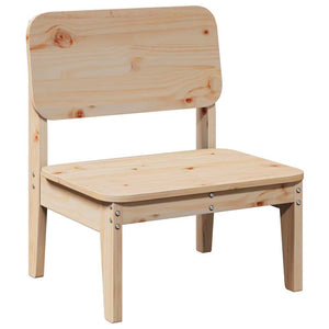 Sedie da Giardino 2pz 60x52,5x72 cm Legno Massello di Pino