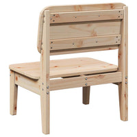 Sedie da Giardino 2pz 60x52,5x72 cm Legno Massello di Pino