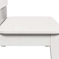 Sedie da Giardino 2 pz Bianche Legno Massello di Pino 859323