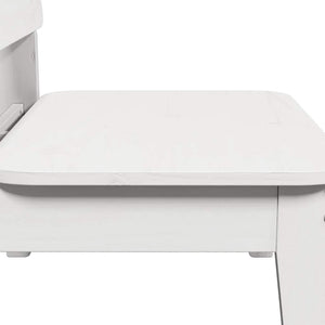 Sedie da Giardino 2 pz Bianche Legno Massello di Pino 859323