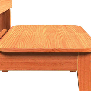 vidaXL Sedie da Giardino 2 pz Marrone Cera in Legno Massello di Pino