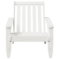 Sedia Adirondack da Giardino Bianca Legno Massello di Pino 859328