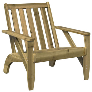 Sedia Adirondack da Giardino in Legno Impregnato di Pino 859331