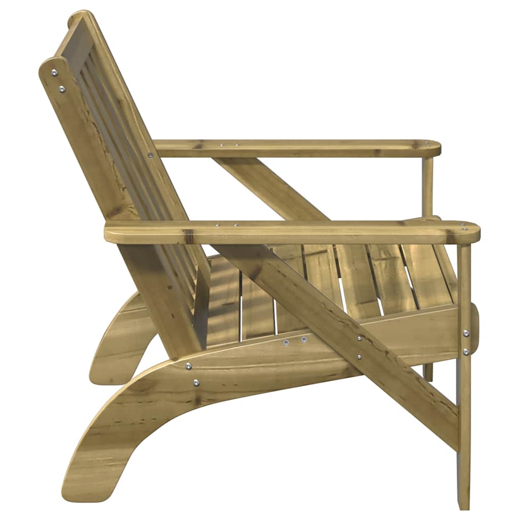 Sedia Adirondack da Giardino in Legno Impregnato di Pino 859331