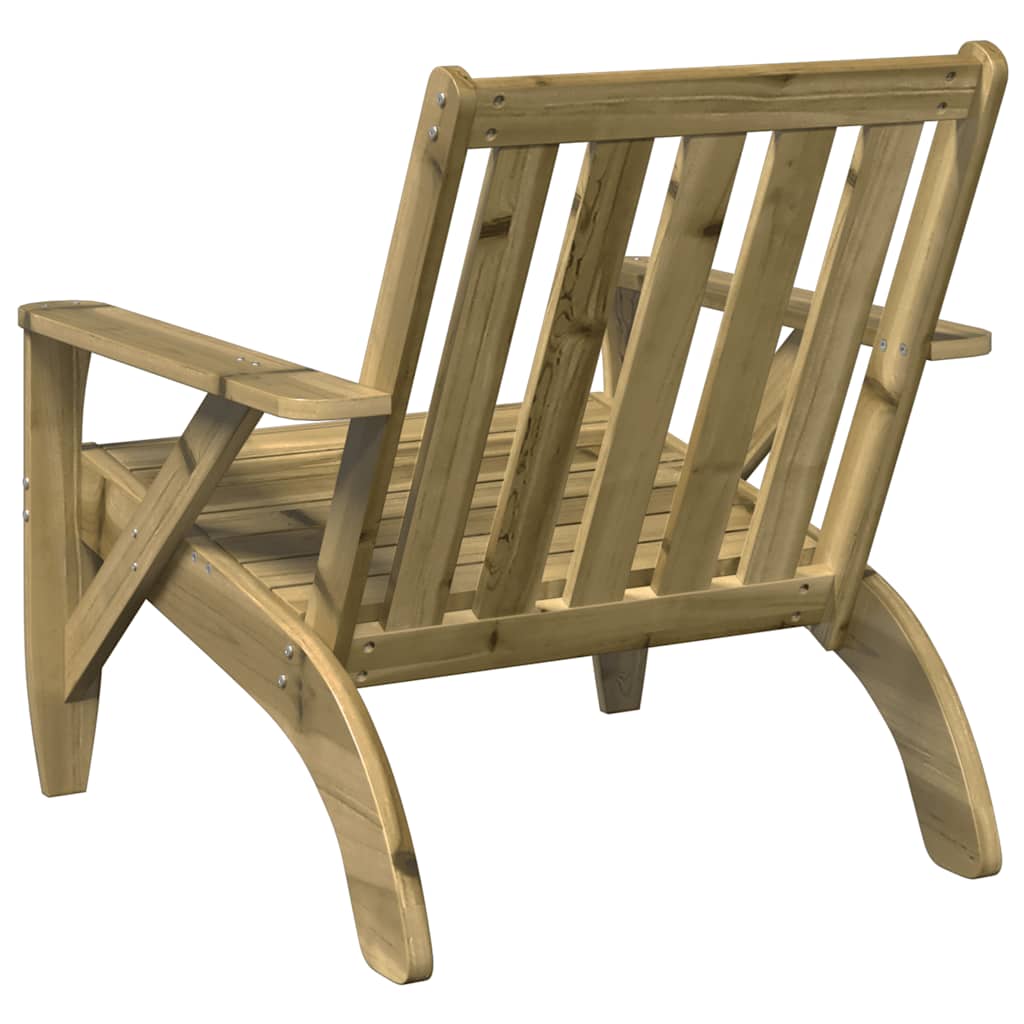 Sedia Adirondack da Giardino in Legno Impregnato di Pino 859331