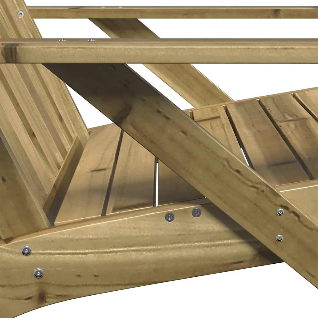 vidaXL Sedia Adirondack da Giardino in Legno Impregnato di Pino