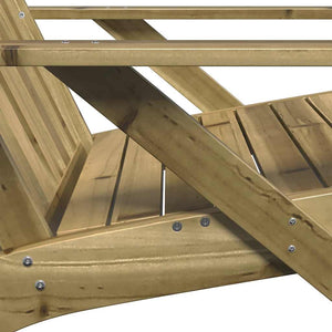vidaXL Sedia Adirondack da Giardino in Legno Impregnato di Pino