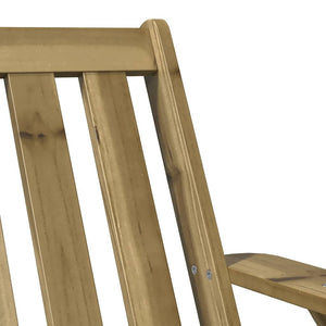 Sedia Adirondack da Giardino in Legno Impregnato di Pino 859331