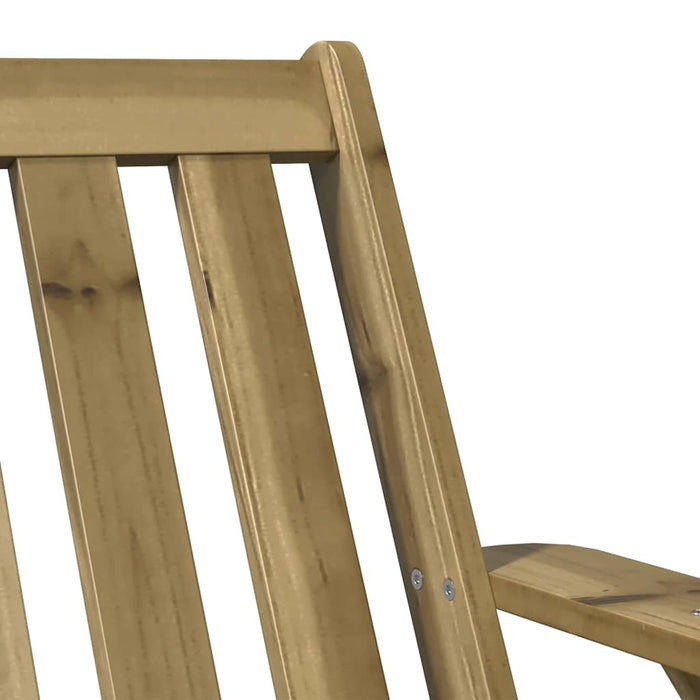 vidaXL Sedia Adirondack da Giardino in Legno Impregnato di Pino