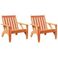 Sedie Adirondack da Giardino 2 pz in Legno Massello di Pino 859334