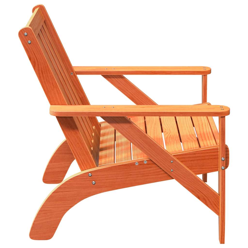 Sedie Adirondack da Giardino 2 pz in Legno Massello di Pino 859334