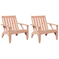 Sedie Adirondack da Giardino 2 pz in Legno Massello Douglas 859335
