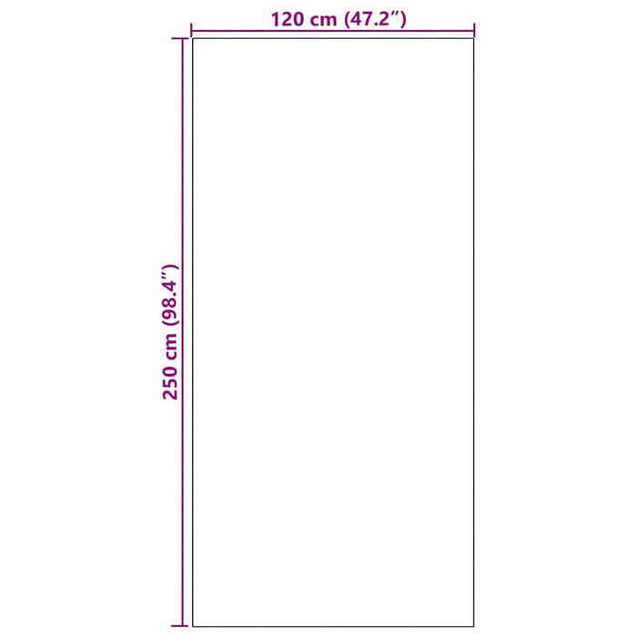 Tappetino Altro Ciano e Nero 120 x 250 cm Poliammide e PVC 4100749