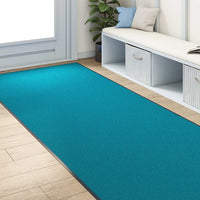 Tappetino Altro Ciano e Nero 120 x 300 cm Poliammide e PVC 4100750