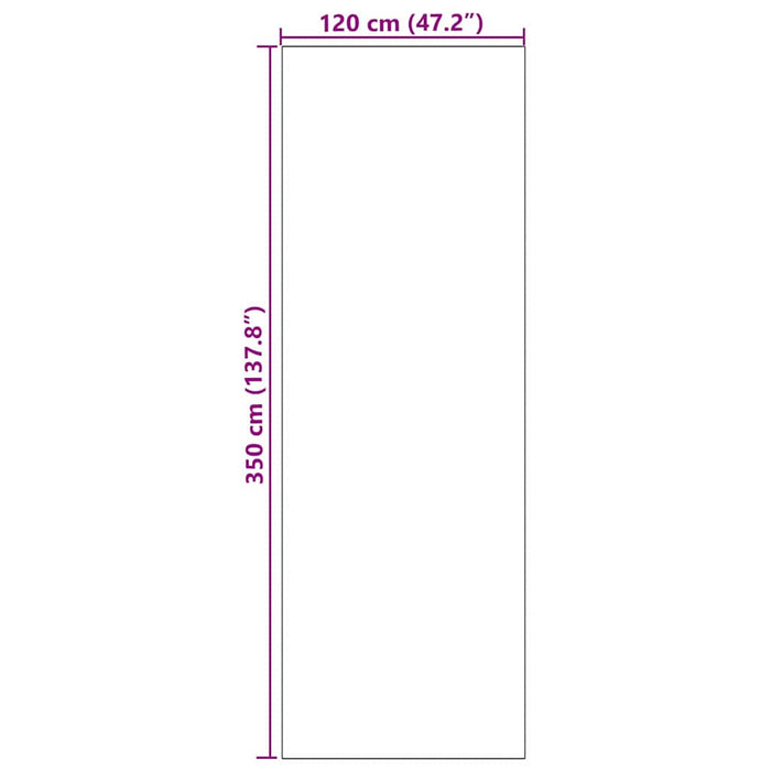 Tappetino Altro Ciano e Nero 120 x 350 cm Poliammide e PVC 4100751