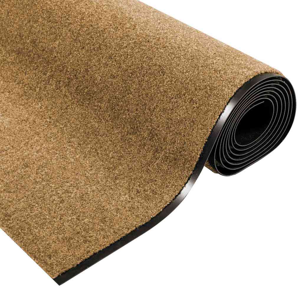 Tappetino Altro Crema e Nero 120 x 350 cm Poliammide e PVC 4100755