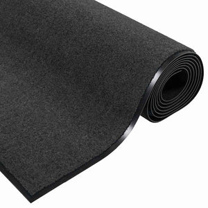 Tappetino Antracite e Nero 120 x 180 cm Polipropilene e vinile 4100766