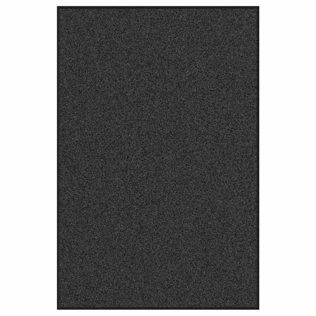 Tappetino Antracite e Nero 120 x 180 cm Polipropilene e vinile 4100766