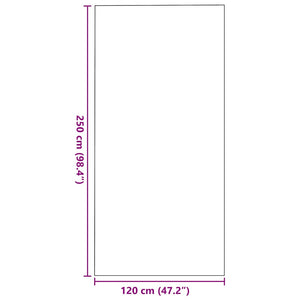 Tappetino Antracite e Nero 120 x 250 cm Polipropilene e vinile 4100767