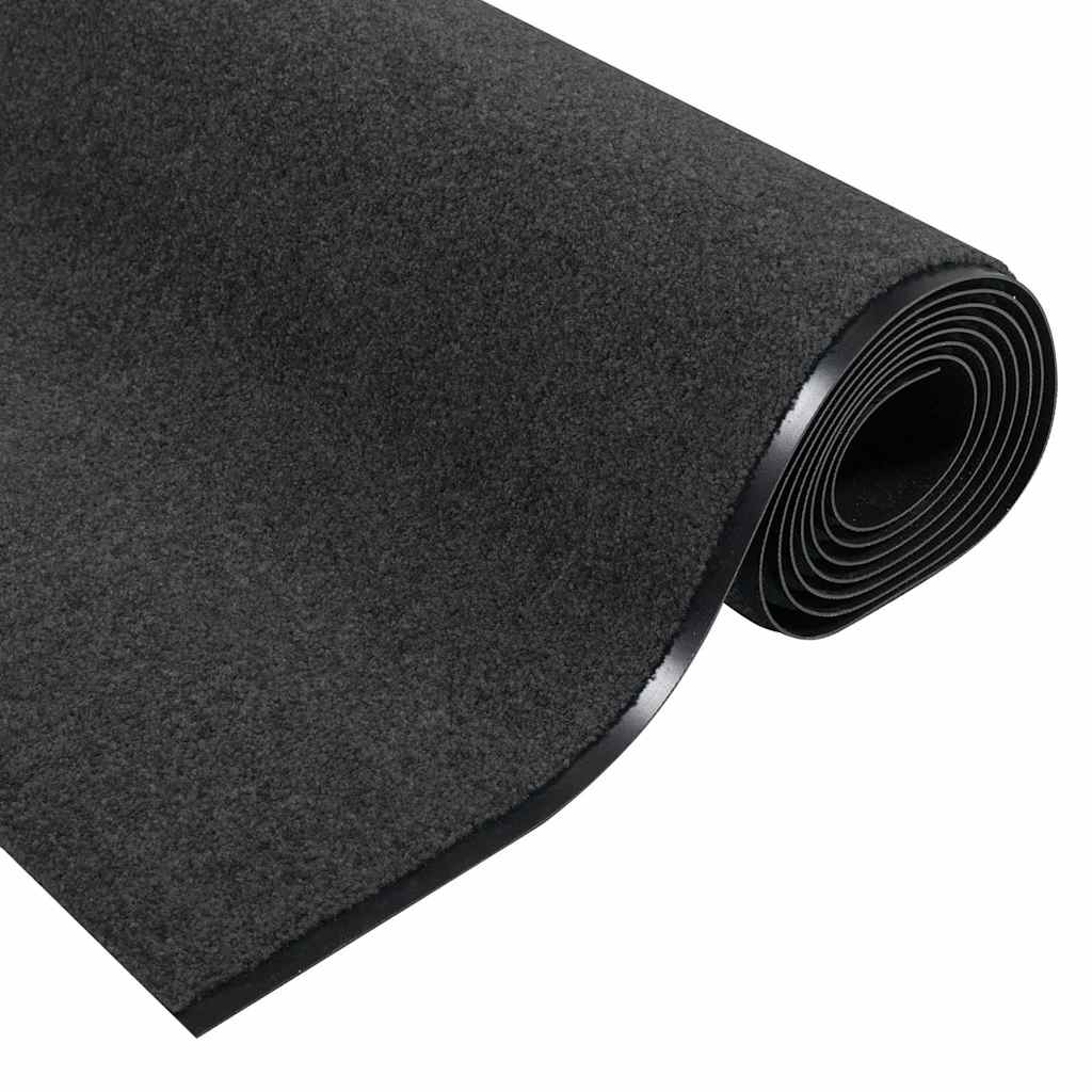 Tappetino Antracite e Nero 120 x 350 cm Polipropilene e vinile 4100769