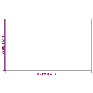 Tappetino Grigio e Nero 90 x 150 cm Polipropilene e vinile 4100772