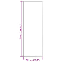 Tappetino Beige e Nero 120 x 350 cm Polipropilene e vinile 4100790