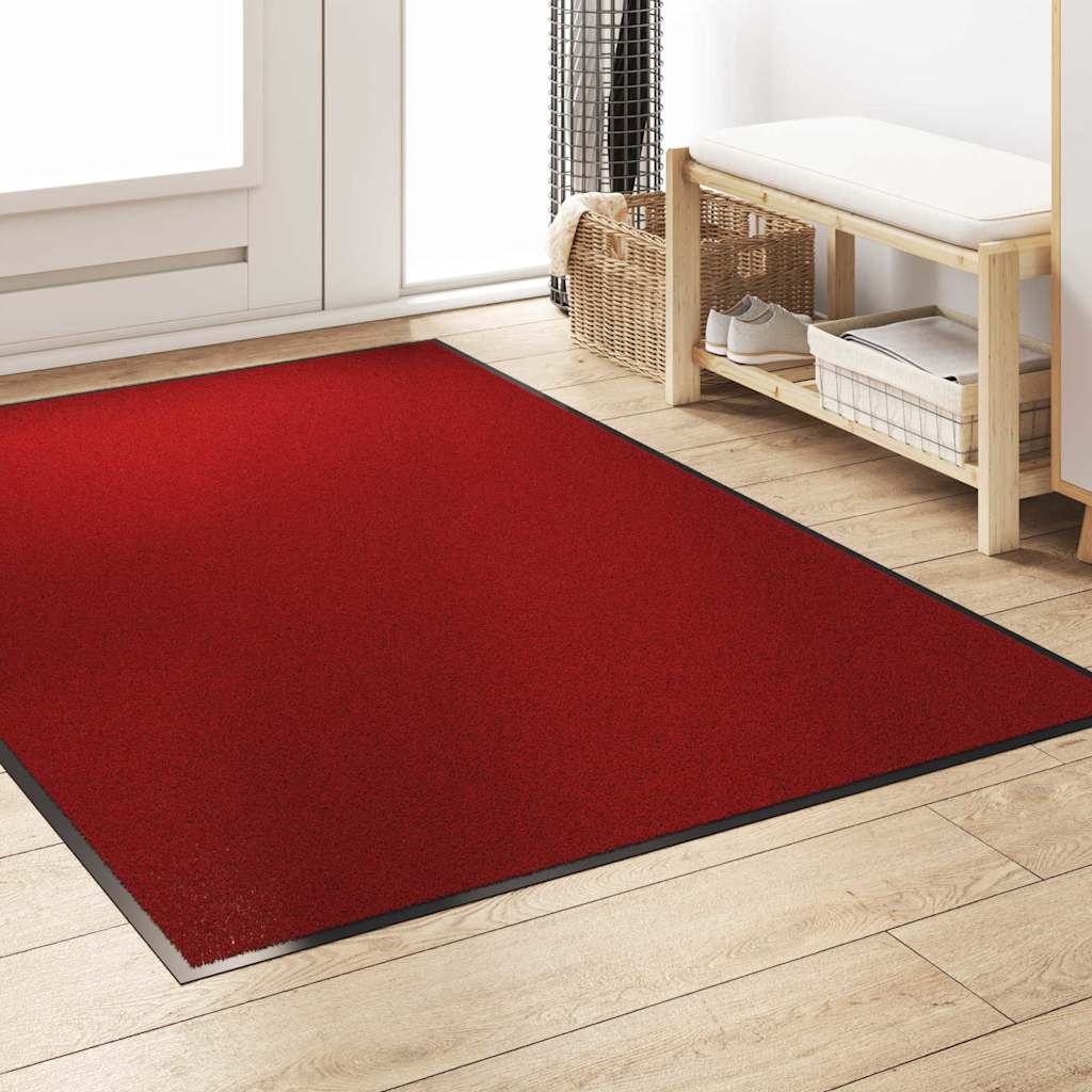 Tappetino Rosso e Nero 120 x 180 cm Polipropilene e vinile 4100794