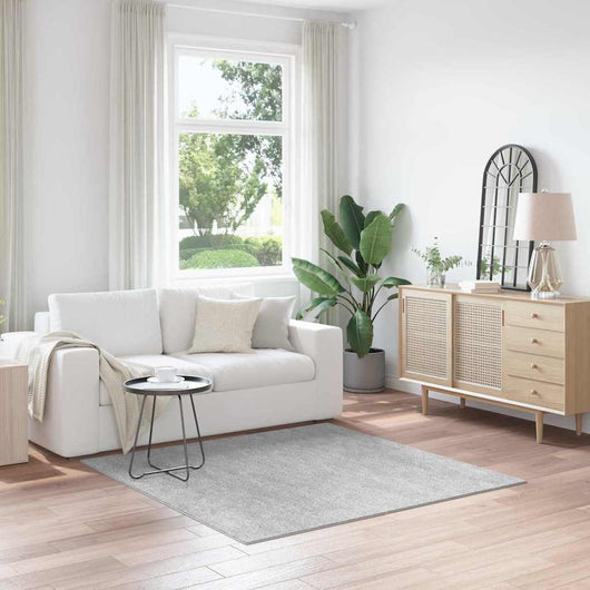 Tappeto Shaggy Antiscivolo Grigio 160 x 160 cm PP 4019777