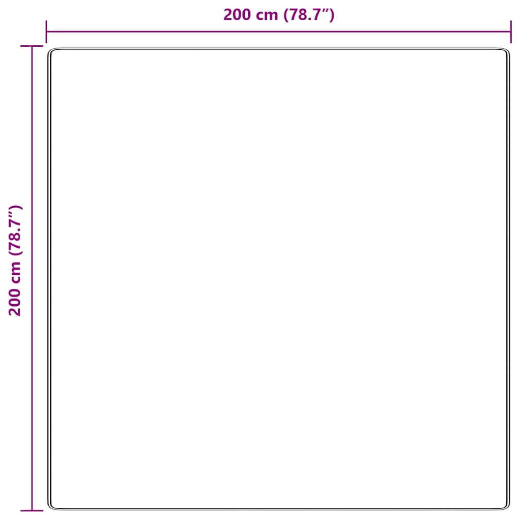 Tappeto Shaggy Antiscivolo Grigio 200 x 200 cm PP 4019778