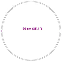 Tappeto Shaggy Antiscivolo Grigio 90 x 90 cm PP 4019780