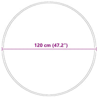 Tappeto Shaggy Antiscivolo Grigio 120 x 120 cm PP 4019781