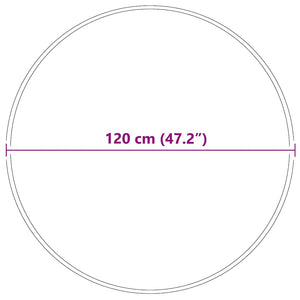 Tappeto Shaggy Antiscivolo Grigio 120 x 120 cm PP 4019781