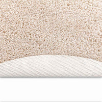 Tappeto Shaggy Antiscivolo Crema 90 x 90 cm PP 4019787
