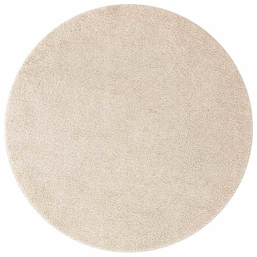Tappeto Shaggy Antiscivolo Crema 90 x 90 cm PP 4019787