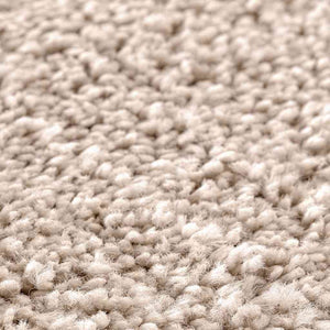 Tappeto Shaggy Antiscivolo Crema 120 x 120 cm PP 4019788