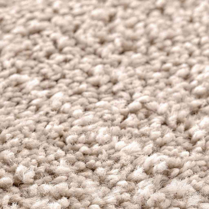 Tappeto Shaggy Antiscivolo Crema 120 x 120 cm PP 4019788