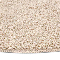 Tappeto Shaggy Antiscivolo Crema 120 x 120 cm PP 4019788