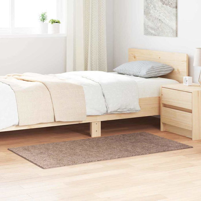 Tappeto Shaggy Antiscivolo Marrone 80 x 150 cm PP 4019790