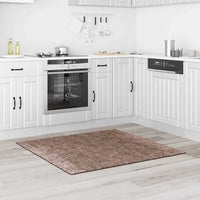 Tappeto Shaggy Antiscivolo Marrone 120 x 120 cm PP 4019791