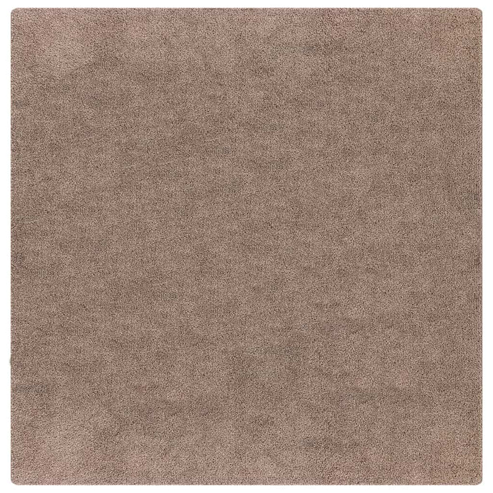 Tappeto Shaggy Antiscivolo Marrone 120 x 120 cm PP 4019791