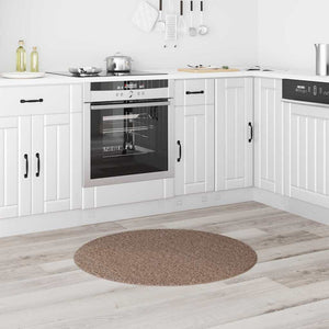 Tappeto Shaggy Antiscivolo Marrone 90 x 90 cm PP 4019799