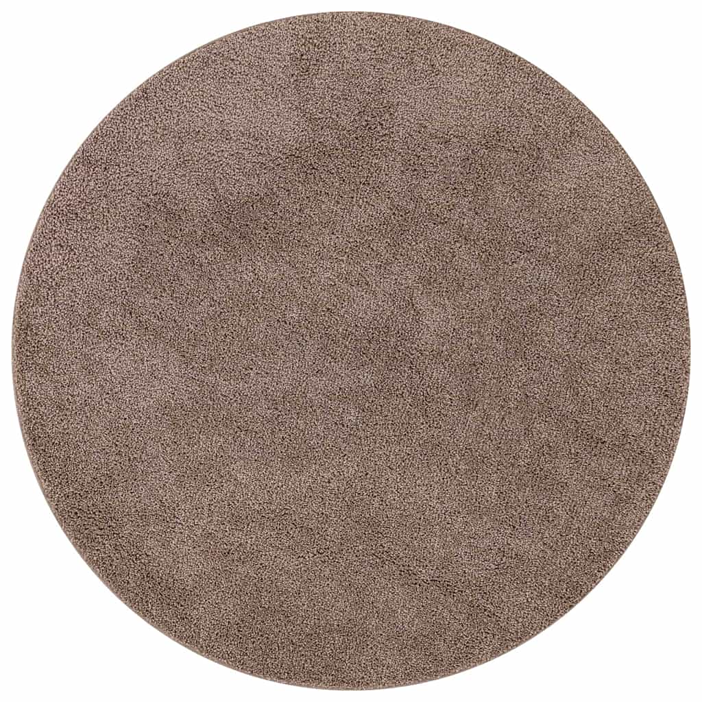 Tappeto Shaggy Antiscivolo Marrone 90 x 90 cm PP 4019799