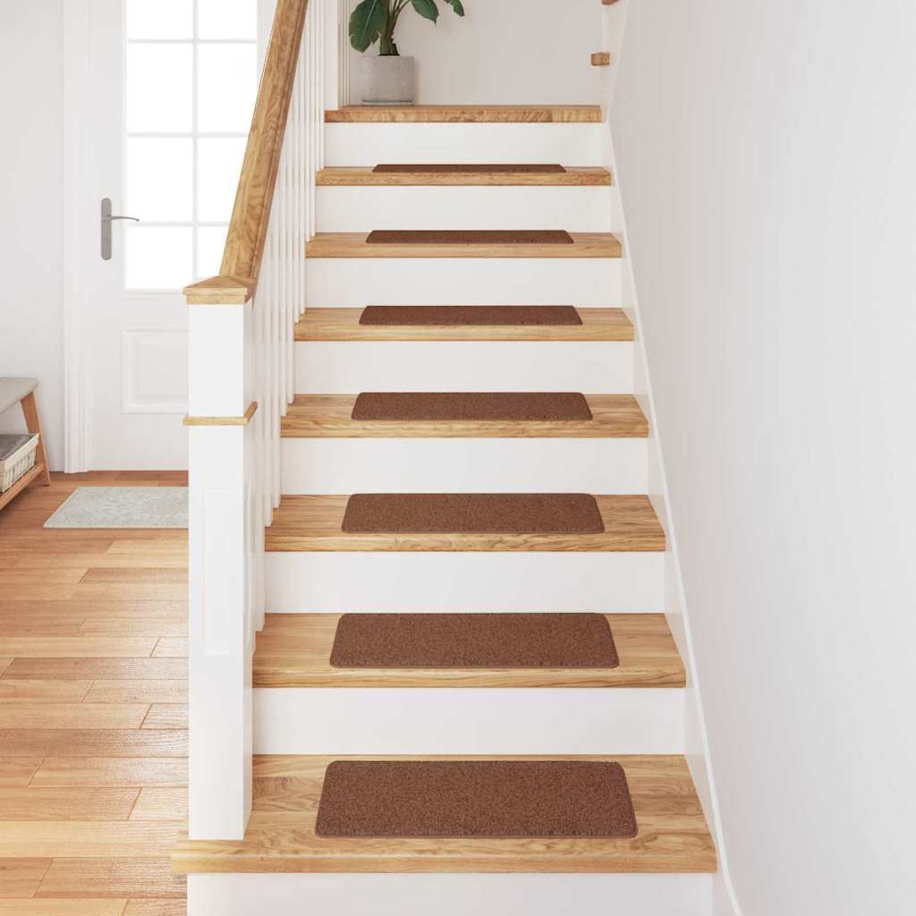 Tappetini Antiscivolo per Scale 15 pcs Giallo 60 x 25 cm PP 4019810