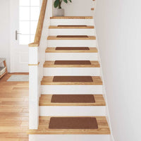 Tappetini Antiscivolo per Scale 15 pcs Giallo 60 x 25 cm PP 4019810