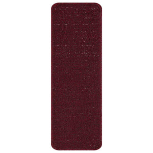 Tappetini Antiscivolo per Scale 15 pcs Bordò 60 x 25 cm PP 4019812