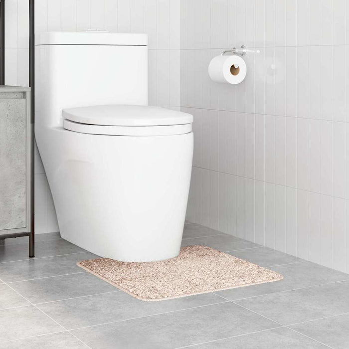Tappeto Antiscivolo per Bagno con Taglio per Toilette Crema 4019816
