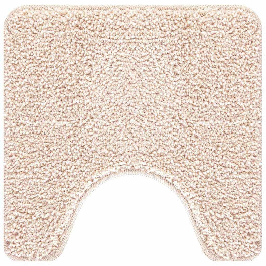 Tappeto Antiscivolo per Bagno con Taglio per Toilette Crema 4019816