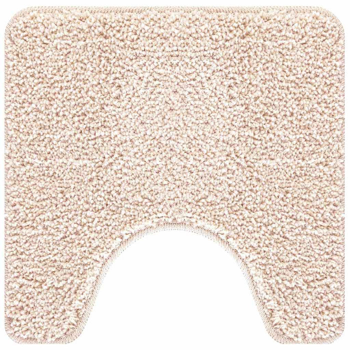 Tappeto Antiscivolo per Bagno con Taglio per Toilette Crema 4019816