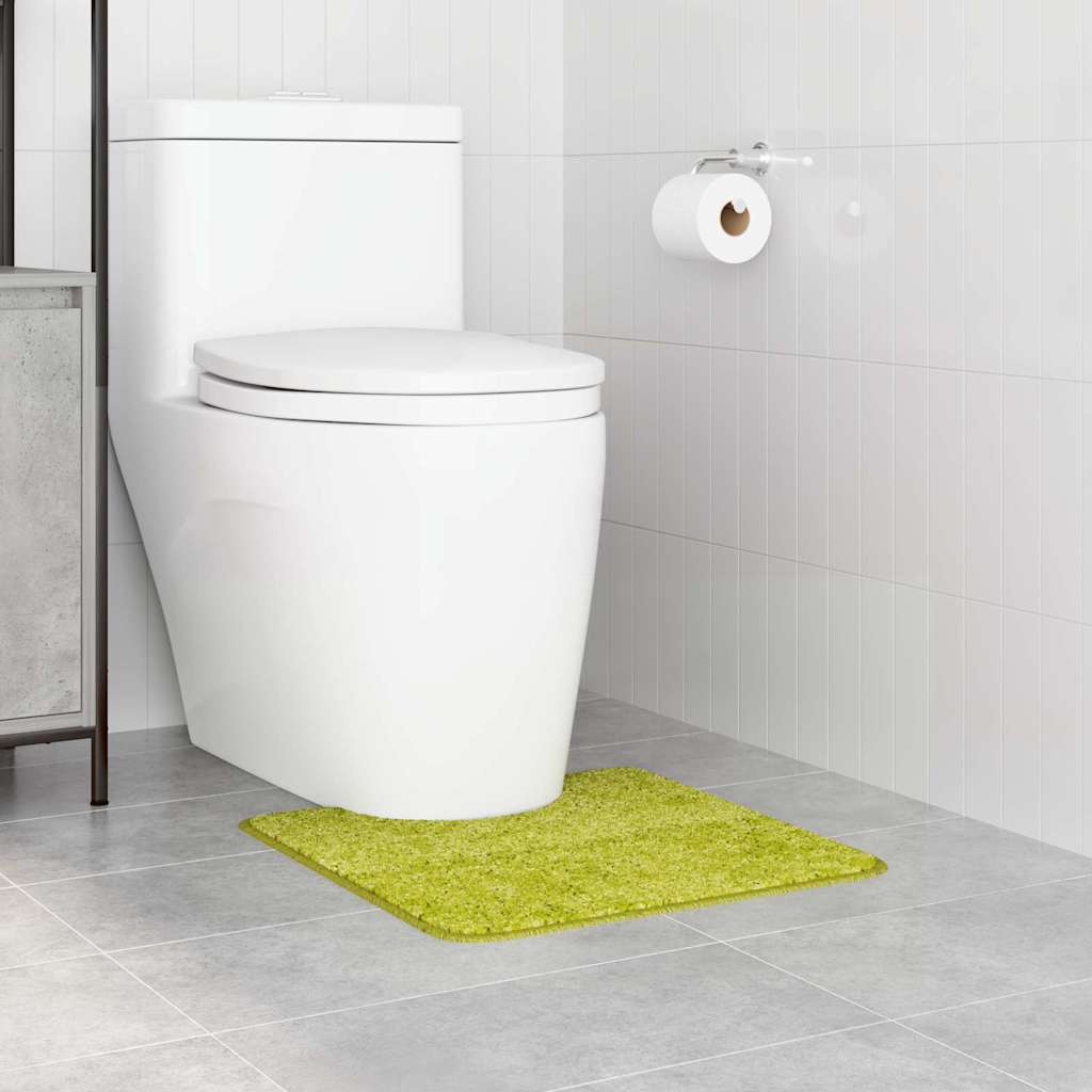 Tappeto Antiscivolo per Bagno con Taglio per Toilette Verde 4019819
